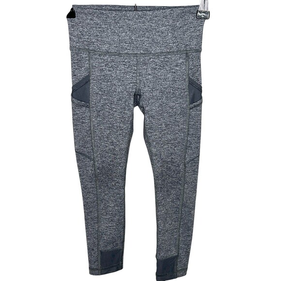 Ivivva by Lululemon Grey Cropped Leggings With Pockets Size 6 - Picture 3 of 4